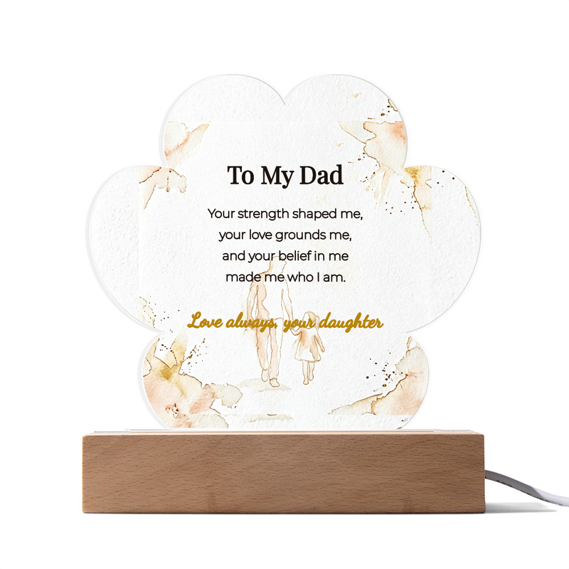 LED Acrylic Plaque for Dad – 