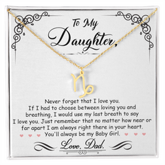 To My Daughter, I'm Always Right Here In Your Heart