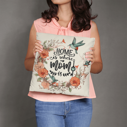 Home Is Where Mum Is – Decorative Pillow - GLiMOT