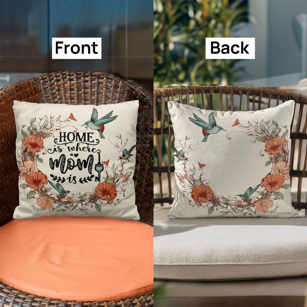 Home Is Where Mum Is – Decorative Pillow - GLiMOT