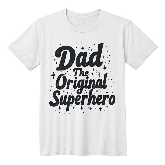 Dad, The Original Superhero T-Shirt - Bella + Canvas 3001 Unisex Front Print Tee - GLiMOT