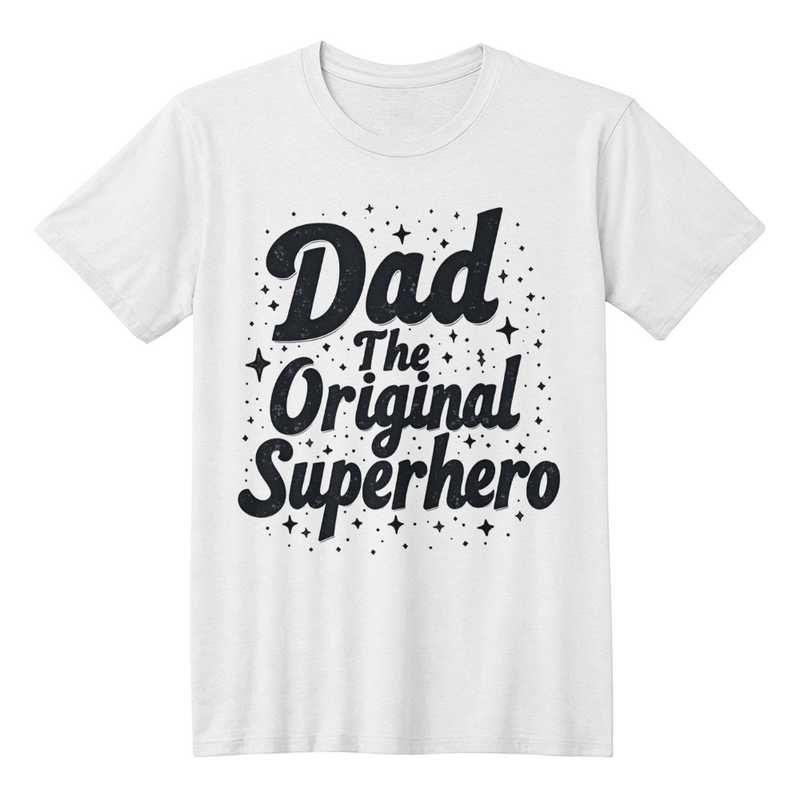 Dad, The Original Superhero T-Shirt - Bella + Canvas 3001 Unisex Front Print Tee