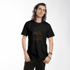Walk By Faith Not By Sight" T-Shirt - Bella + Canvas 3001 Unisex Faith Tee