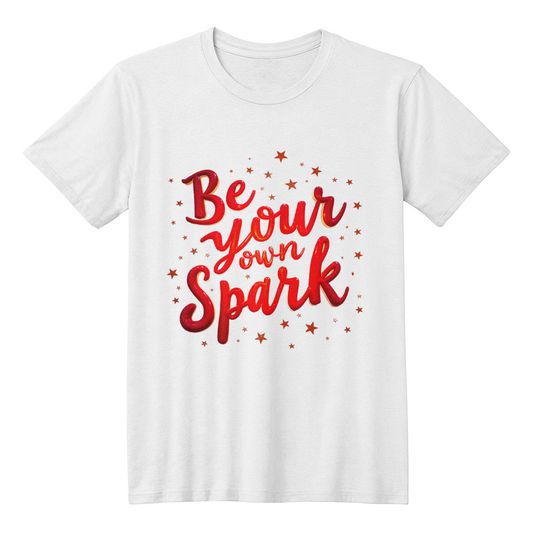 Be Your Own Spark" T-Shirt - Bella + Canvas 3001 Unisex Motivational Tee - GLiMOT