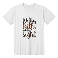 Walk By Faith Not By Sight" T-Shirt - Bella + Canvas 3001 Unisex Faith Tee