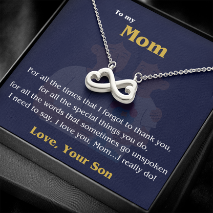 Endless Love Necklace - To Mom, Love, your Son 💙✨ - GLiMOT