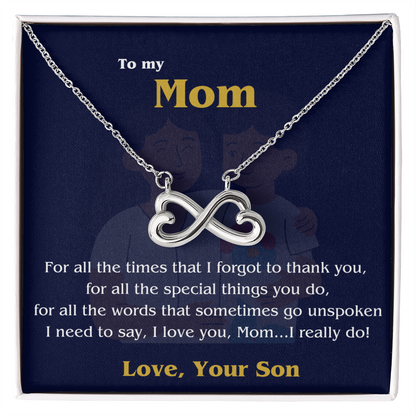 Endless Love Necklace - To Mom, Love, your Son 💙✨ - GLiMOT