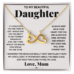 To My Beautiful Daughter, Just Hold This To Feel My Love