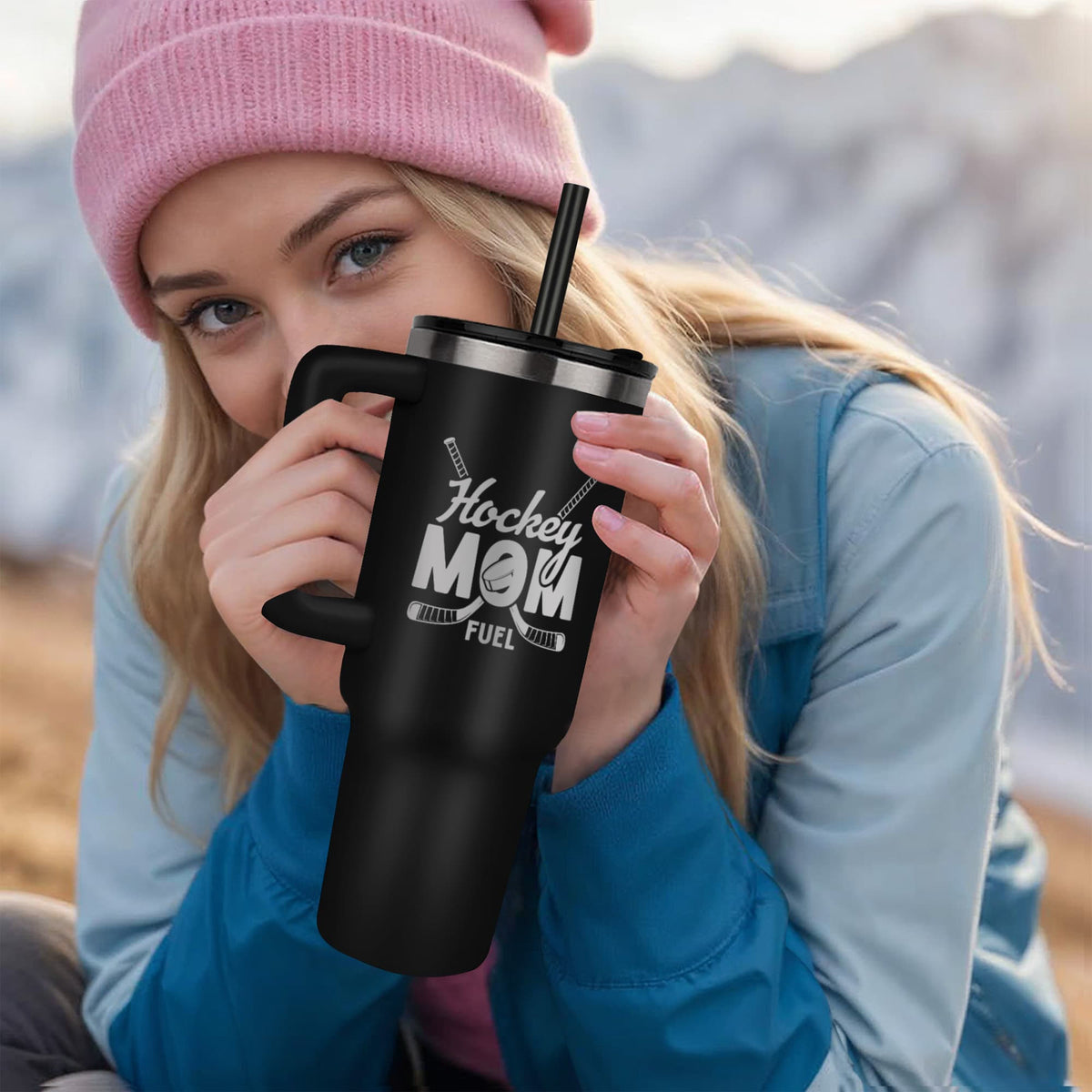 Hockey Mom Fuel 40oz Tumbler – Insulated Stainless Steel Drinkware - GLiMOT