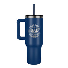 The Man The Myth The Legend Tumbler – 40oz Stainless Steel Tumbler for Dad, Legendary Insulation, Father's Day Gift