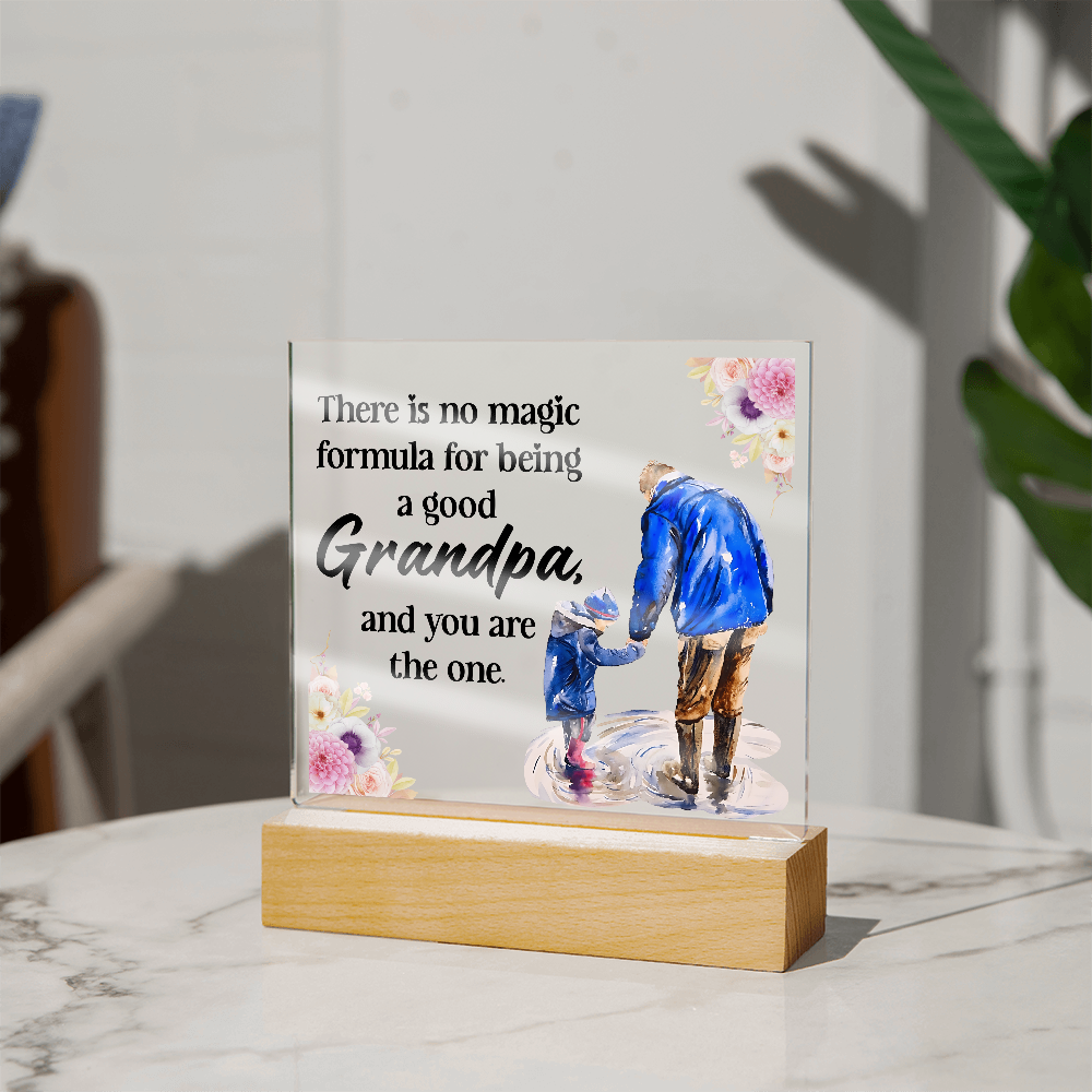 Acrylic Square Design_Grandpa - GLiMOT