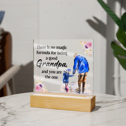 Acrylic Square Design_Grandpa - GLiMOT