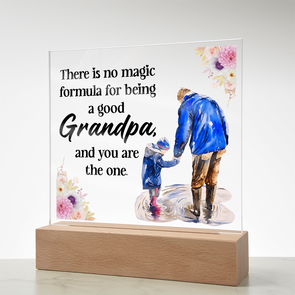 Acrylic Square Design_Grandpa - GLiMOT