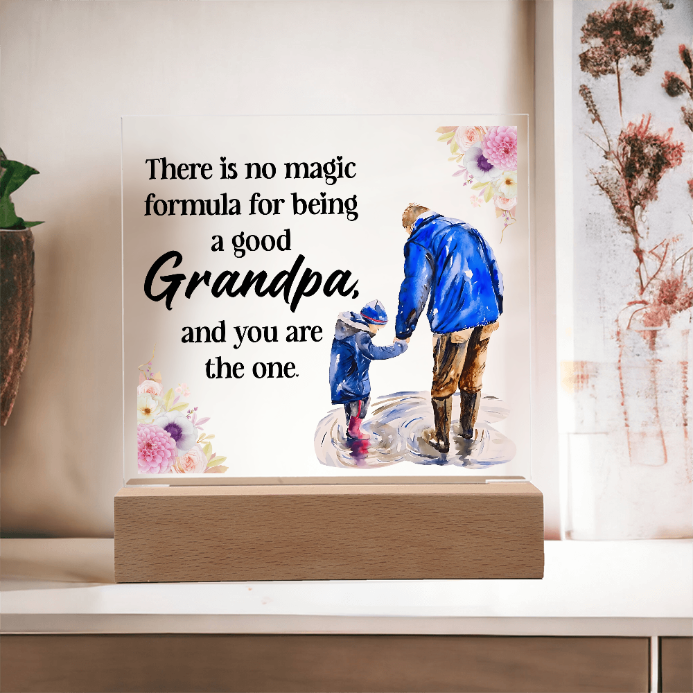 Acrylic Square Design_Grandpa - GLiMOT