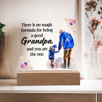 Acrylic Square Design_Grandpa - GLiMOT
