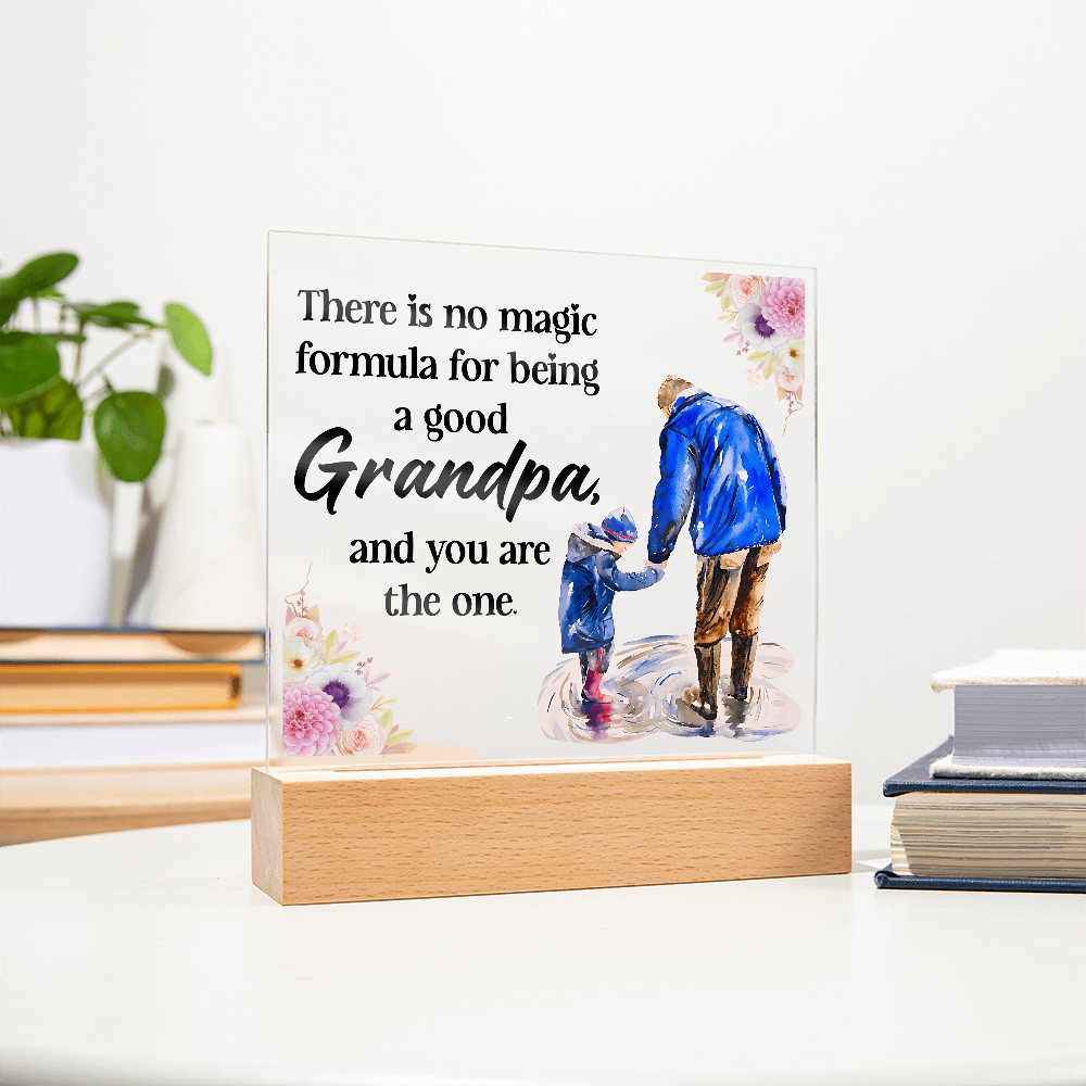 Acrylic Square Design_Grandpa - GLiMOT