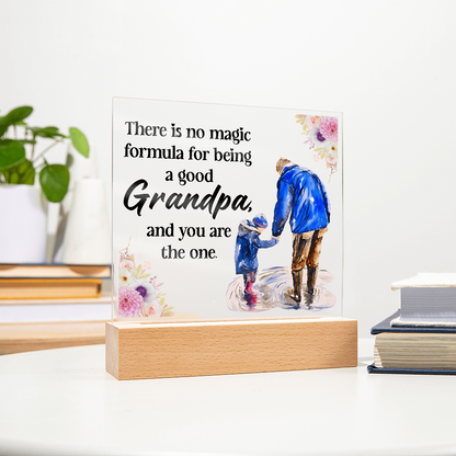 Acrylic Square Design_Grandpa - GLiMOT