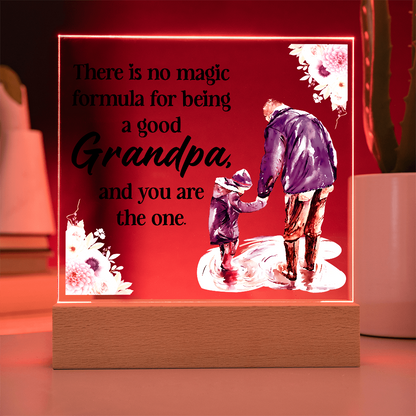 Acrylic Square Design_Grandpa - GLiMOT