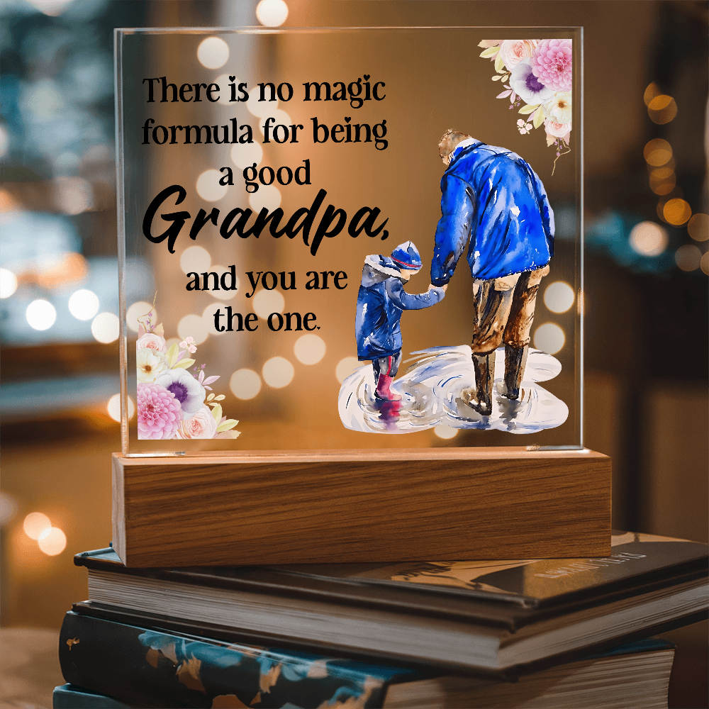 Acrylic Square Design_Grandpa - GLiMOT