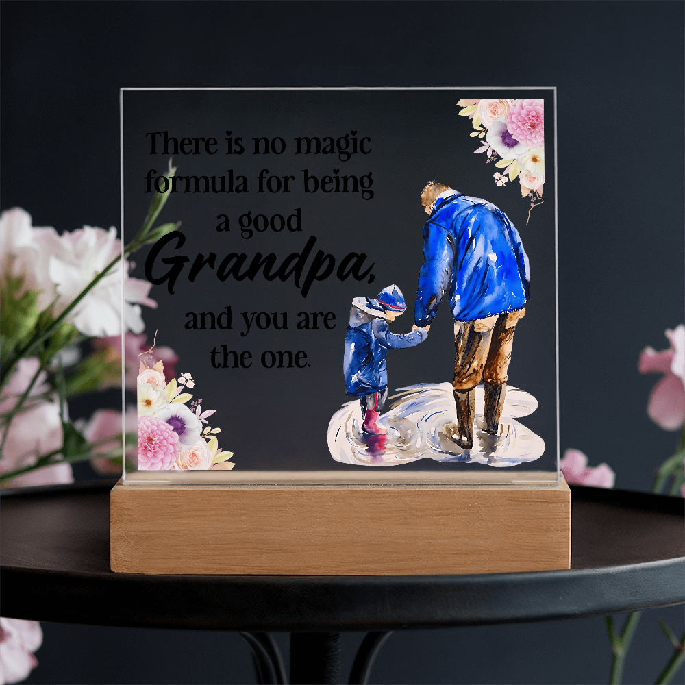 Acrylic Square Design_Grandpa - GLiMOT