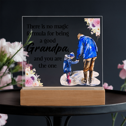 Acrylic Square Design_Grandpa - GLiMOT