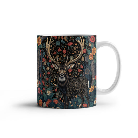Majestic Deer Ceramic Mug – Embrace the Wild Spirit - GLiMOT