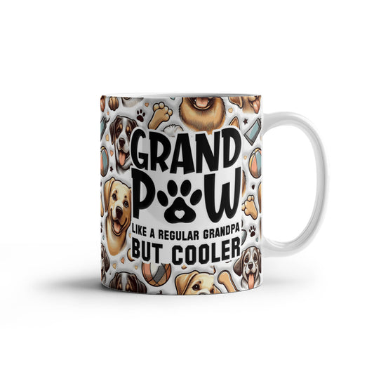 Grand Paw Ceramic Mug – Like a Grandpa, But Cooler! - GLiMOT