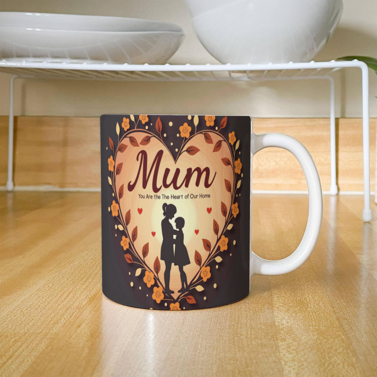 Mum, You Are the Heart of Our Home – Ceramic Mug - GLiMOT