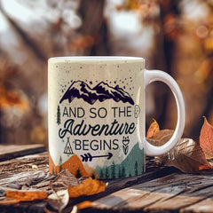 And So the Adventure Begins Ceramic Mug – Embrace New Beginnings