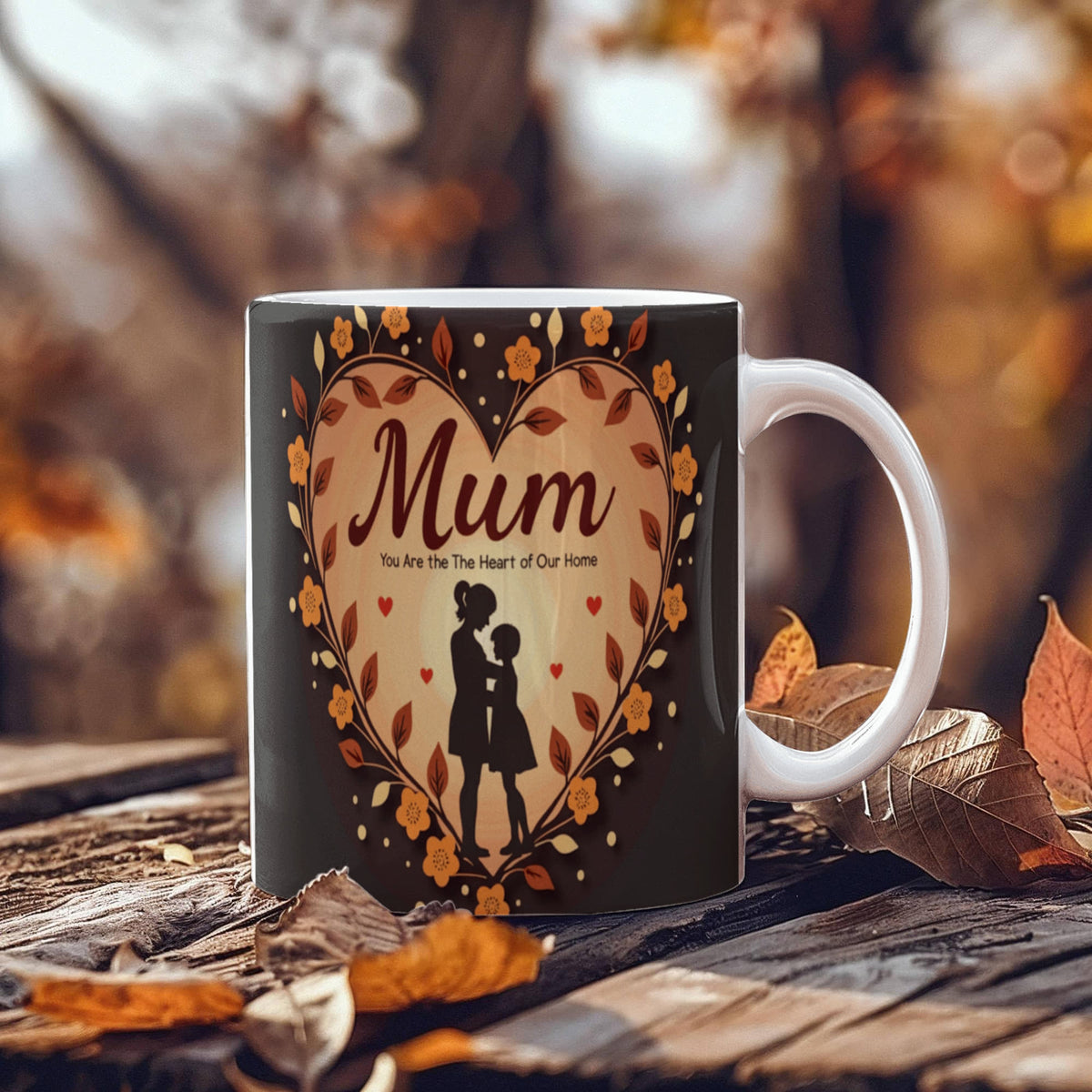 Mum, You Are the Heart of Our Home – Ceramic Mug - GLiMOT
