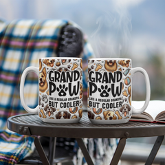 Grand Paw Ceramic Mug – Like a Grandpa, But Cooler!