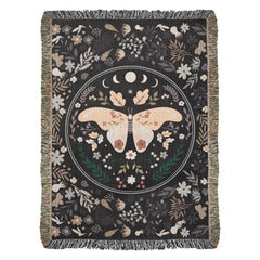 Butterfly Design Heirloom Woven Blanket