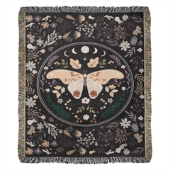 Butterfly Design Heirloom Woven Blanket