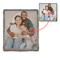 Butterfly Design Heirloom Woven Blanket