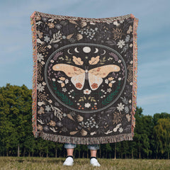 Butterfly Design Heirloom Woven Blanket