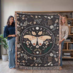 Butterfly Design Heirloom Woven Blanket