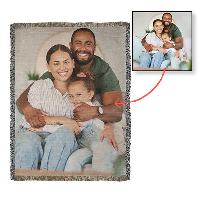 To My Wife - Heirloom Woven Blanket - GLiMOT