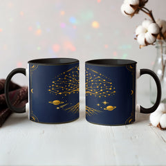 Zodiac Tree of Life Mug – Celestial Constellation Ceramic Mug, Astrology Coffee Gift for Spiritual Souls