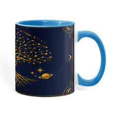 Zodiac Tree of Life Mug – Celestial Constellation Ceramic Mug, Astrology Coffee Gift for Spiritual Souls