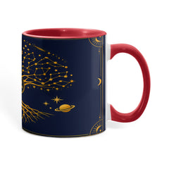 Zodiac Tree of Life Mug – Celestial Constellation Ceramic Mug, Astrology Coffee Gift for Spiritual Souls