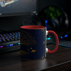 Zodiac Tree of Life Mug – Celestial Constellation Ceramic Mug, Astrology Coffee Gift for Spiritual Souls