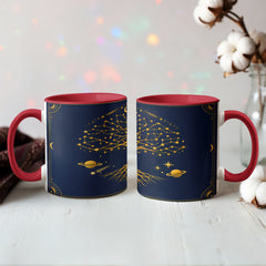 Zodiac Tree of Life Mug – Celestial Constellation Ceramic Mug, Astrology Coffee Gift for Spiritual Souls