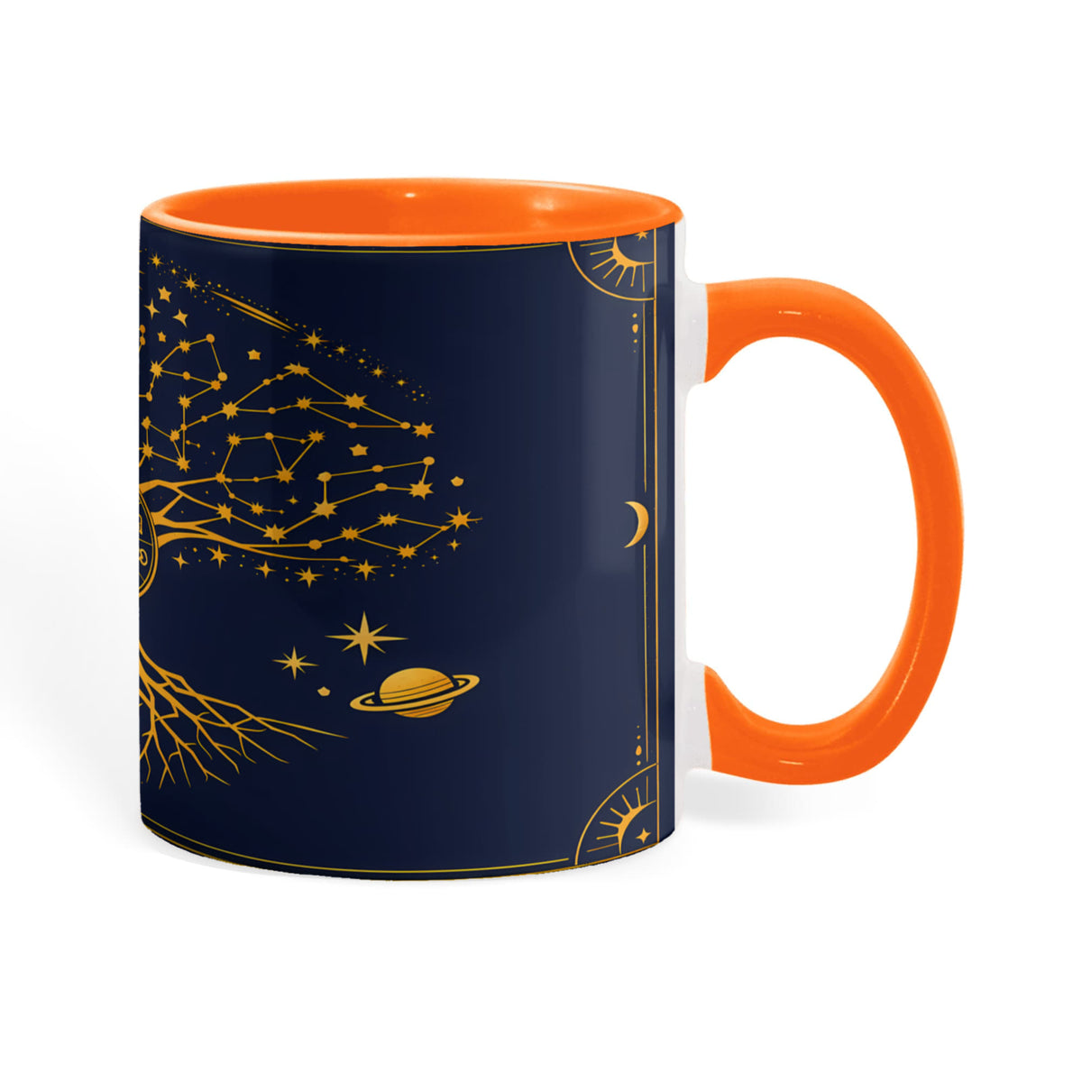Zodiac Tree of Life Mug – Celestial Constellation Ceramic Mug, Astrology Coffee Gift for Spiritual Souls