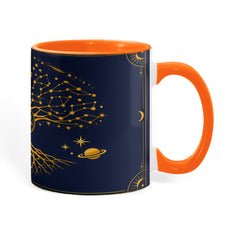 Zodiac Tree of Life Mug – Celestial Constellation Ceramic Mug, Astrology Coffee Gift for Spiritual Souls