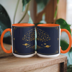 Zodiac Tree of Life Mug – Celestial Constellation Ceramic Mug, Astrology Coffee Gift for Spiritual Souls