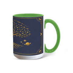 Zodiac Tree of Life Mug – Celestial Constellation Ceramic Mug, Astrology Coffee Gift for Spiritual Souls