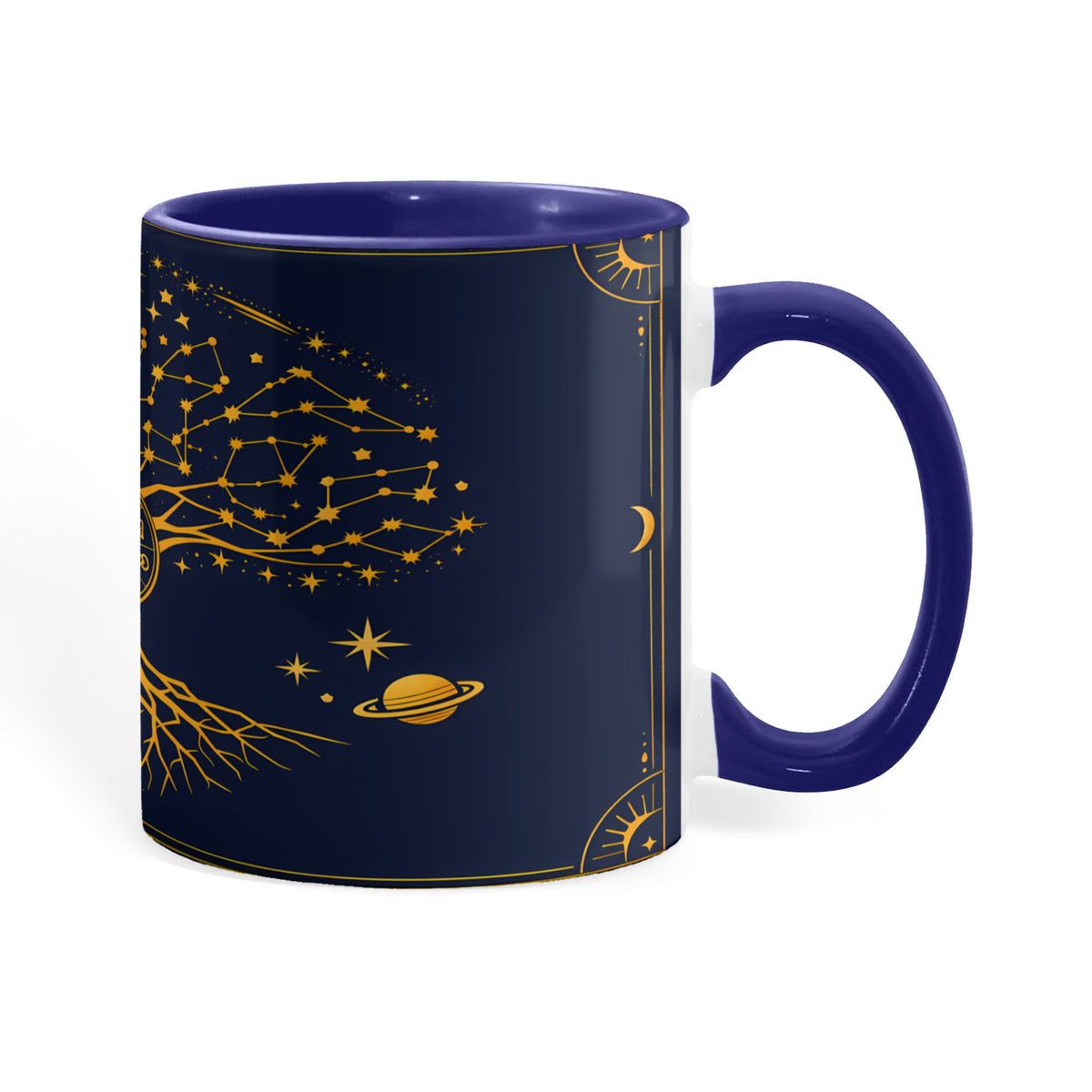 Zodiac Tree of Life Mug – Celestial Constellation Ceramic Mug, Astrology Coffee Gift for Spiritual Souls