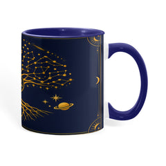 Zodiac Tree of Life Mug – Celestial Constellation Ceramic Mug, Astrology Coffee Gift for Spiritual Souls