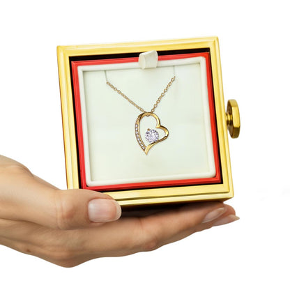 Forever Love - Rotating Rose Gift Box