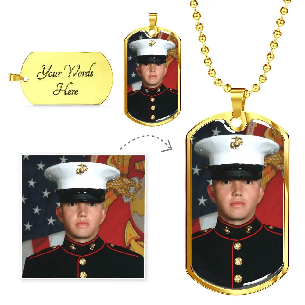 Custom Engraved Dog Tag Necklace – Personalized for Pets & People - GLiMOT